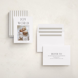 This is a ice photo christmas cards with standard by Christy Hy Lee called the modern printing on recycled smooth signature in standard