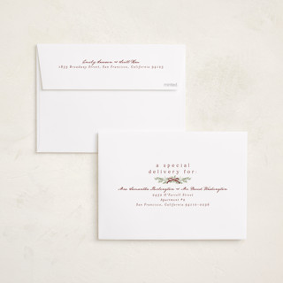 This is a ruby photo christmas cards with standard by Everett Paper Goods called multi swag printing on recycled smooth signature in standard