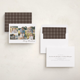 This is a chestnut photo christmas cards with standard by Wildfield Paper Co called drift printing on recycled smooth signature in standard