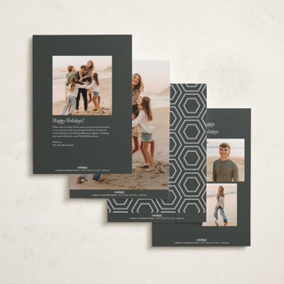 This is a cloud photo christmas cards with standard by Nicole Walsh called two photo split printing on recycled smooth signature in standard