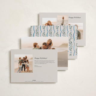 This is a sapphire photo christmas cards with standard by Chris Griffith called scalloped edge holiday printing on recycled smooth signature in standard