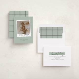 This is a spruce photo christmas cards with standard by Karidy Walker called holiday snapshot printing on recycled smooth signature in standard