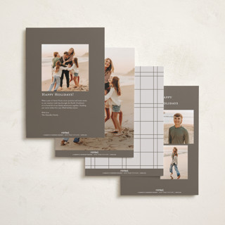 This is a stone photo christmas cards with standard by Nicole Walsh called minimalist frame printing on recycled smooth signature in standard