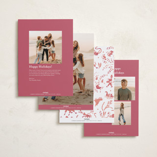 This is a berry photo christmas cards with standard by Teju Reval called 12 days of christmas toile printing on recycled smooth signature in standard