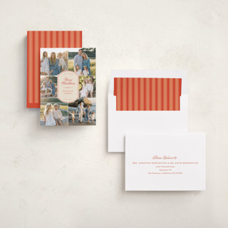 This is a cardinal photo christmas cards with standard by Ekko Studio called elegant emblem printing on recycled smooth signature in standard