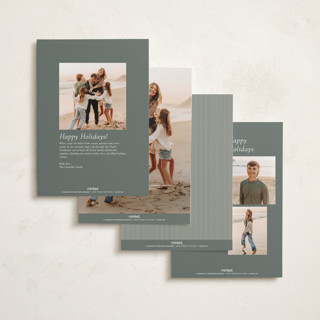 This is a cream photo christmas cards with standard by Robert and Stella called christmas classics printing on recycled smooth signature in standard