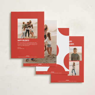 This is a holly berry photo christmas cards with standard by Morgan Kendall called bold type printing on recycled smooth signature in standard