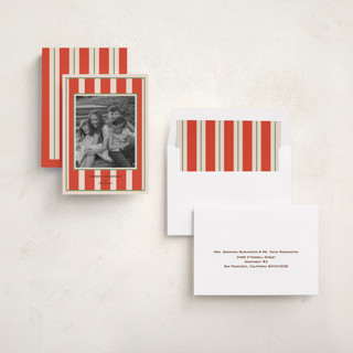 This is a rouge photo christmas cards with standard by Annie Shapiro called regent printing on recycled smooth signature in standard