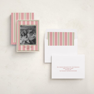 This is a bubblegum photo christmas cards with standard by Annie Shapiro called regent printing on recycled smooth signature in standard