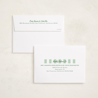 This is a wintergreen photo christmas cards with standard by Erika Firm called preppy gelateria stripes printing on recycled smooth signature in standard