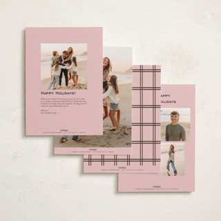 This is a candy photo christmas cards with standard by Megan Davis called basque printing on recycled smooth signature in standard