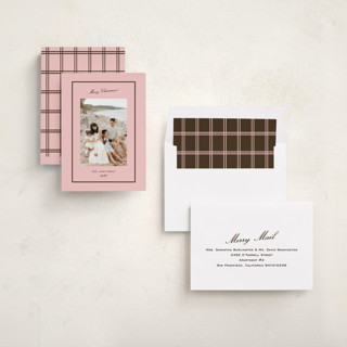 This is a candy photo christmas cards with standard by Megan Davis called basque printing on recycled smooth signature in standard