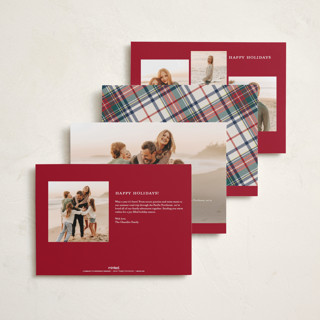 This is a berry photo christmas cards with standard by Yaling Hou Suzuki called heartwarming printing on recycled smooth signature in standard