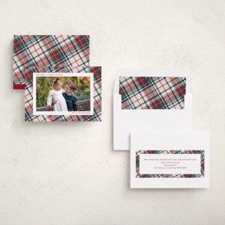 This is a berry photo christmas cards with standard by Yaling Hou Suzuki called heartwarming printing on recycled smooth signature in standard