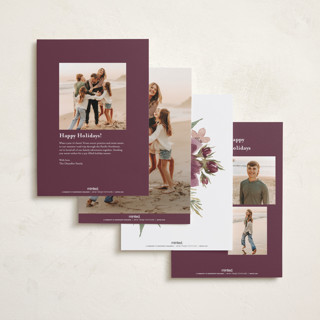 This is a merlot photo christmas cards with standard by Wildfield Paper Co called modern merry christmas printing on recycled smooth signature in standard