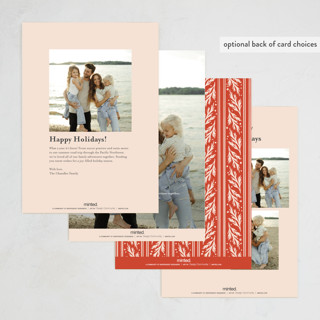 This is a cider photo christmas cards with standard by Alethea and Ruth called oval lettering printing on recycled smooth signature in standard