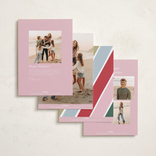 This is a candy photo christmas cards with standard by Leah Bisch called jolly season printing on recycled smooth signature in standard