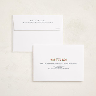 This is a royal photo christmas cards with standard by leslie hamer called ornate scroll printing on recycled smooth signature in standard