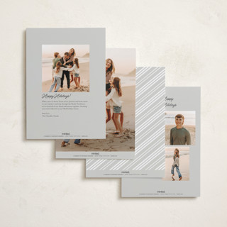 This is a smoke photo christmas cards with standard by BR Designs called retro vintage holiday printing on recycled smooth signature in standard