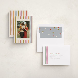 This is a cookie dough photo christmas cards with standard by Pixel and Hank called swiggle printing on recycled smooth signature in standard