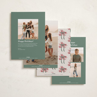 This is a moss photo christmas cards with standard by Chris Griffith called holiday gifts printing on recycled smooth signature in standard