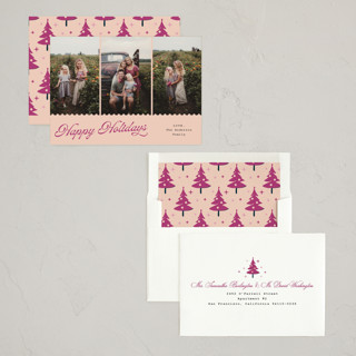 This is a gumdrop photo christmas cards with standard by Cass Loh called jagged edge printing on recycled smooth signature in standard