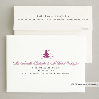 This is a gumdrop photo christmas cards with standard by Cass Loh called jagged edge printing on recycled smooth signature in standard