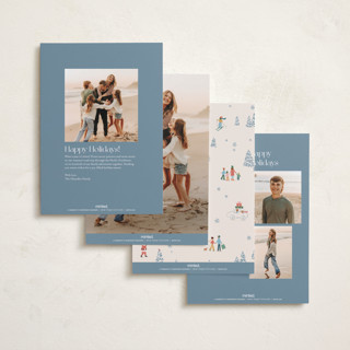 This is a blue spruce photo christmas cards with standard by Jennifer Wick called homeward bound printing on recycled smooth signature in standard