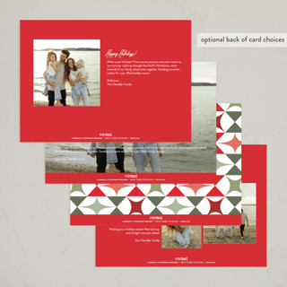 This is a santa photo christmas cards with standard by Jackie Crawford called joy aligned printing on recycled smooth signature in standard