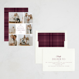 This is a sugar plum photo christmas cards with standard by Kristie Kern called fenway printing on recycled smooth signature in standard