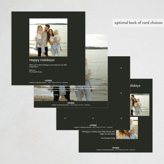 This is a coal photo christmas cards with standard by taylorVdesign called joyful square printing on recycled smooth signature in standard