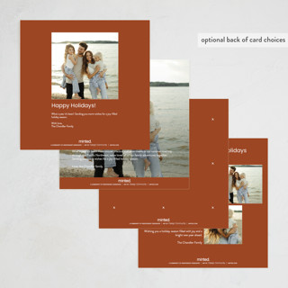 This is a spice photo christmas cards with standard by taylorVdesign called joyful square printing on recycled smooth signature in standard