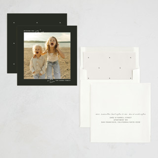 This is a coal photo christmas cards with standard by taylorVdesign called joyful square printing on recycled smooth signature in standard