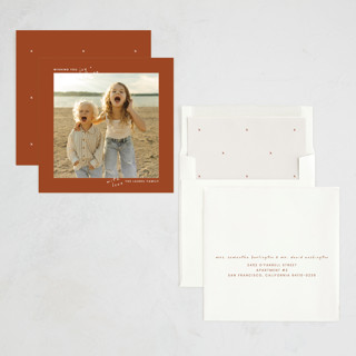 This is a spice photo christmas cards with standard by taylorVdesign called joyful square printing on recycled smooth signature in standard