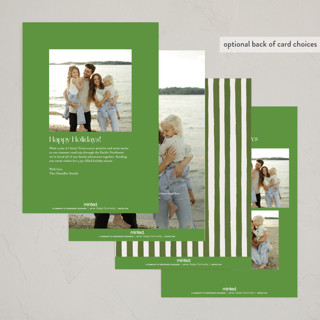 This is a pine photo christmas cards with standard by Pati Cascino called gibson printing on recycled smooth signature in standard