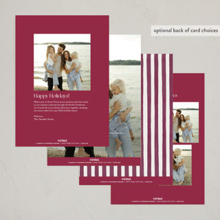 This is a berry photo christmas cards with standard by Pati Cascino called gibson printing on recycled smooth signature in standard