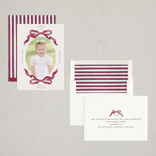 This is a berry photo christmas cards with standard by Pati Cascino called gibson printing on recycled smooth signature in standard