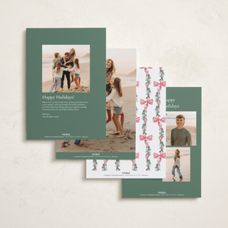 This is a wreath photo christmas cards with standard by Petra Kern called festival printing on recycled smooth signature in standard