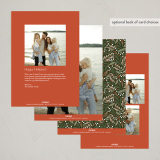 This is a spice photo christmas cards with standard by Michelle Taylor called modern trio printing on recycled smooth signature in standard