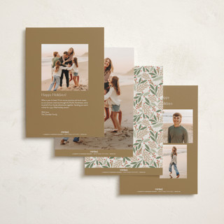 This is a sand photo christmas cards with standard by Michelle Taylor called modern trio printing on recycled smooth signature in standard