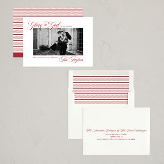 This is a ruby photo christmas cards with standard by Alston Foster called the highest printing on recycled smooth signature in standard