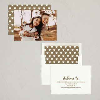 This is a toffee photo christmas cards with standard by Sara Hicks Malone called heart be light printing on recycled smooth signature in standard