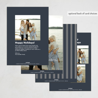 This is a jean photo christmas cards with standard by Pixel and Hank called the classic printing on recycled smooth signature in standard