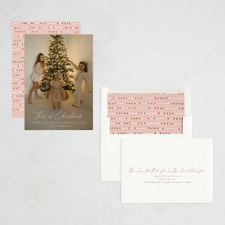 This is a gumdrop photo christmas cards with standard by Heather Schertzer called this is christmas printing on recycled smooth signature in standard