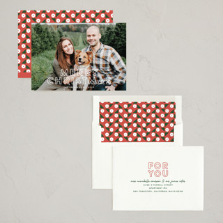 This is a snow photo christmas cards by Carrie ONeal called snow tracks in petite