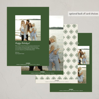 This is a pine needle photo christmas cards with standard by Randi Cirelli called chapel frame printing on recycled smooth signature in standard