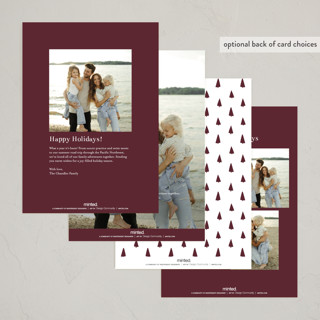 This is a sugar plum photo christmas cards with standard by Jennifer Wick called post script printing on recycled smooth signature in standard