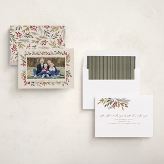 This is a eggnog photo christmas cards with standard by Wildfield Paper Co called goodness ~ light printing on recycled smooth signature in standard