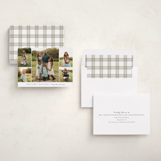 This is a snow photo christmas cards with standard by Angela Garrick called blessed five printing on recycled smooth signature in standard