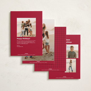 This is a vanilla photo christmas cards with standard by Stacey Meacham called modern blessing printing on recycled smooth signature in standard